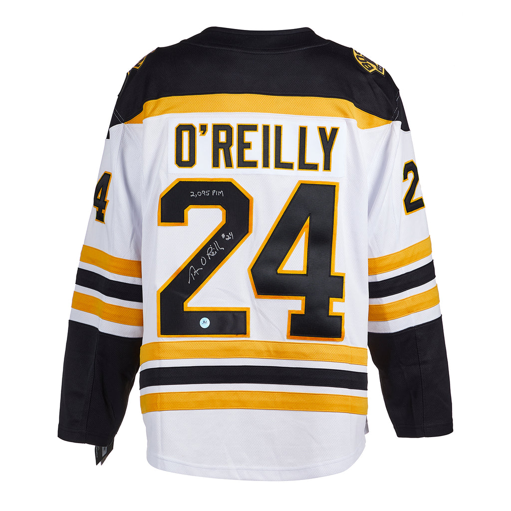 Terry O'Reilly Boston Bruins Signed White Fanatics Jersey | AJ Sports.