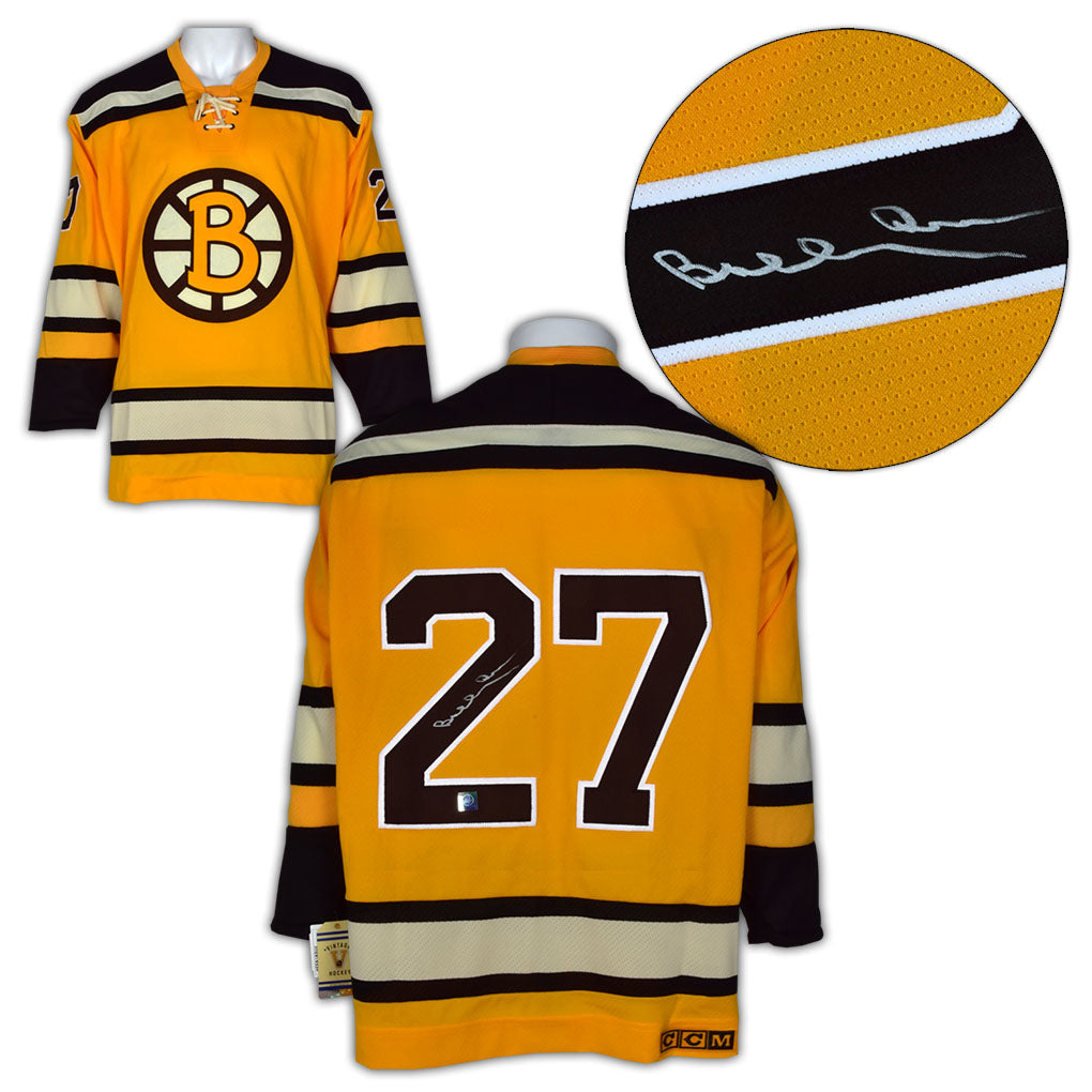 Bobby Orr Boston Bruins Signed 1st Exhibition Game Vintage CCM Jersey | AJ Sports.