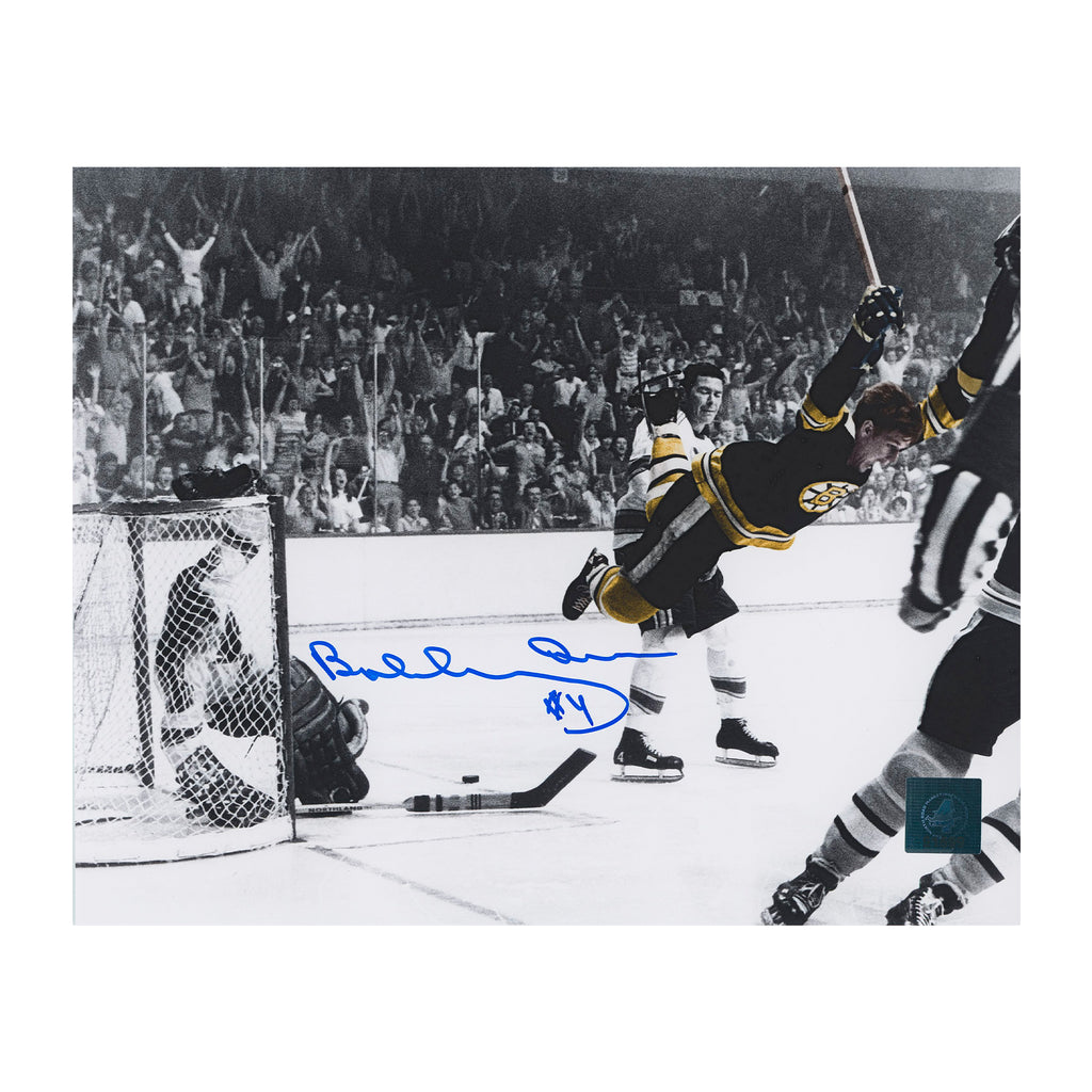 Bobby Orr Boston Bruins Autographed Spotlight Winning Goal 8x10 Photo | AJ Sports.
