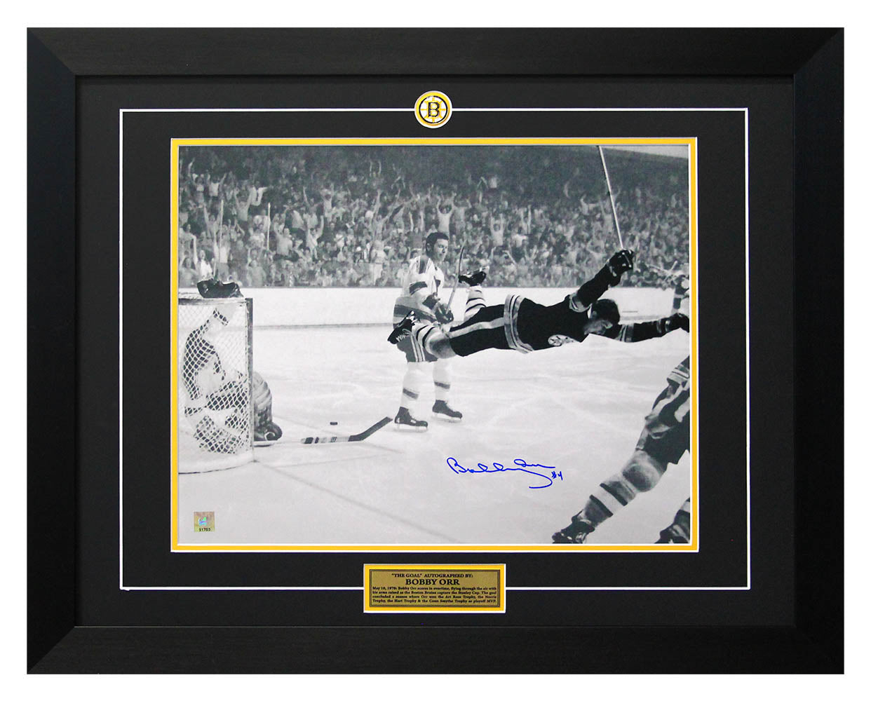 Bobby Orr Signed Boston Bruins Jersey Global Authentic's COA -XL