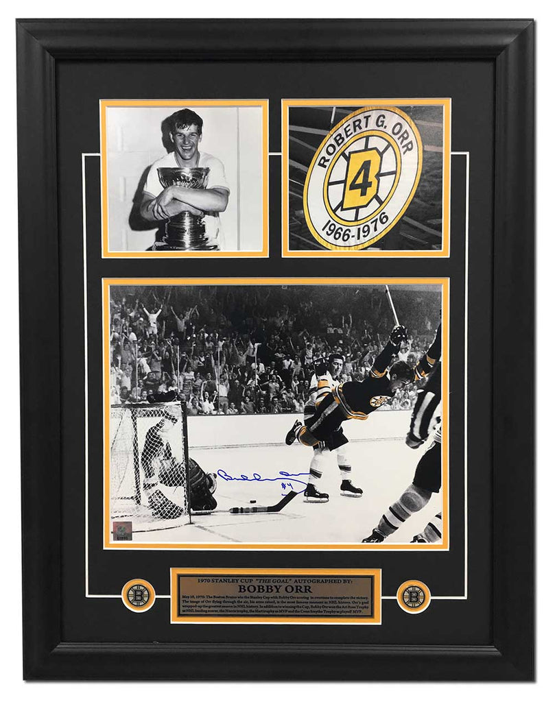 Bobby Orr Career Collectible Namebar Signed Ltd Ed of 144 - Museum Framed  at 's Sports Collectibles Store