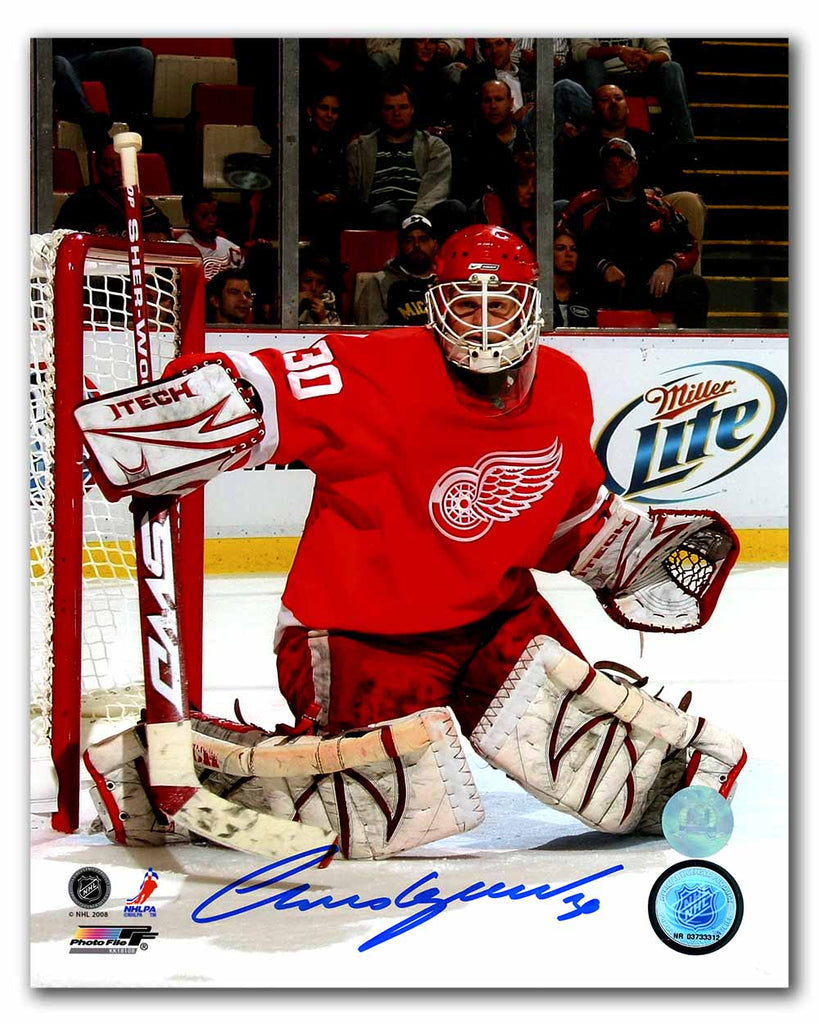 Chris Osgood Detroit Red Wings Autographed Hockey Goalie 8x10 Photo | AJ Sports.