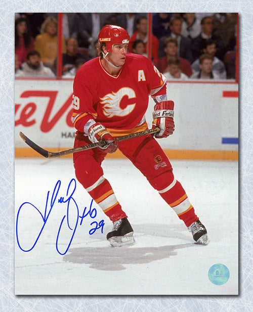 Joel Otto Calgary Flames Autographed Hockey 8x10 Photo | AJ Sports.