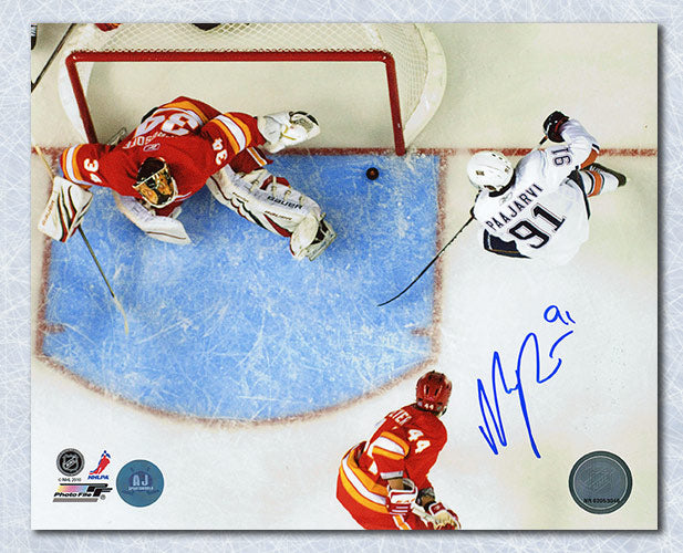 Magnus Paajarvi Edmonton Oilers Autographed 1st NHL Goal 8x10 Photo | AJ Sports.