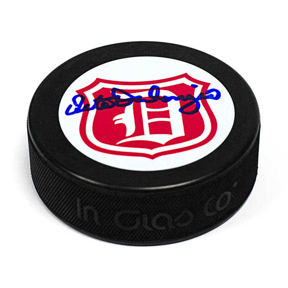 Pete Palangio Detroit Falcons (Red Wings) Autographed Hockey Puck | AJ Sports.