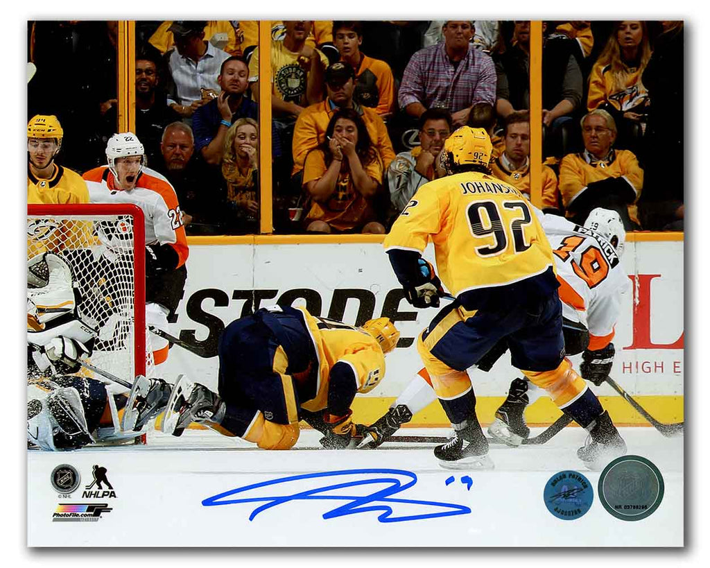 Nolan Patrick Philadelphia Flyers Autographed 1st NHL Goal 8x10 Photo | AJ Sports.