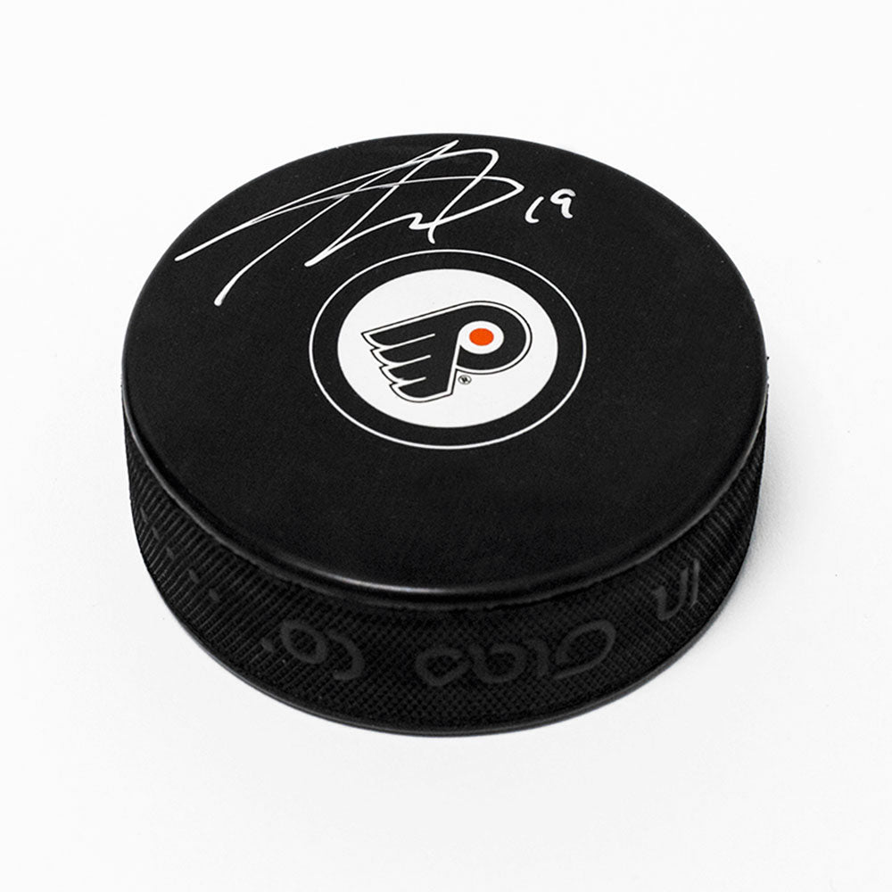 Nolan Patrick Philadelphia Flyers Autographed Hockey Puck | AJ Sports.