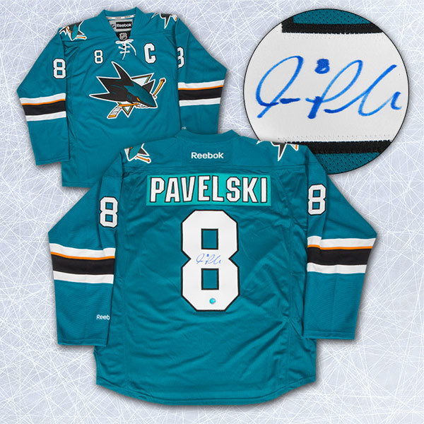 Joe Pavelski San Jose Sharks Autographed Reebok Jersey | AJ Sports.
