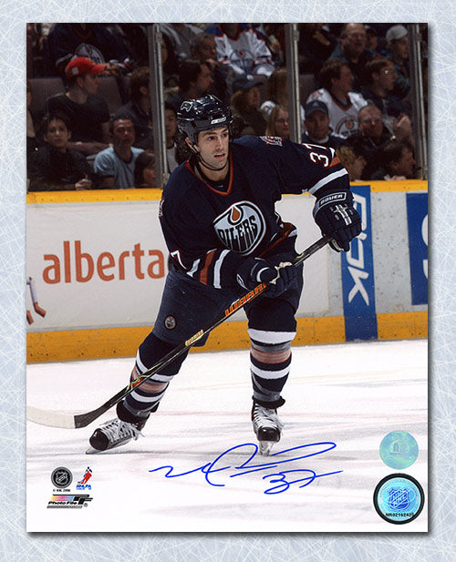 Mike Peca Edmonton Oilers Autographed NHL Hockey 8x10 Photo | AJ Sports.