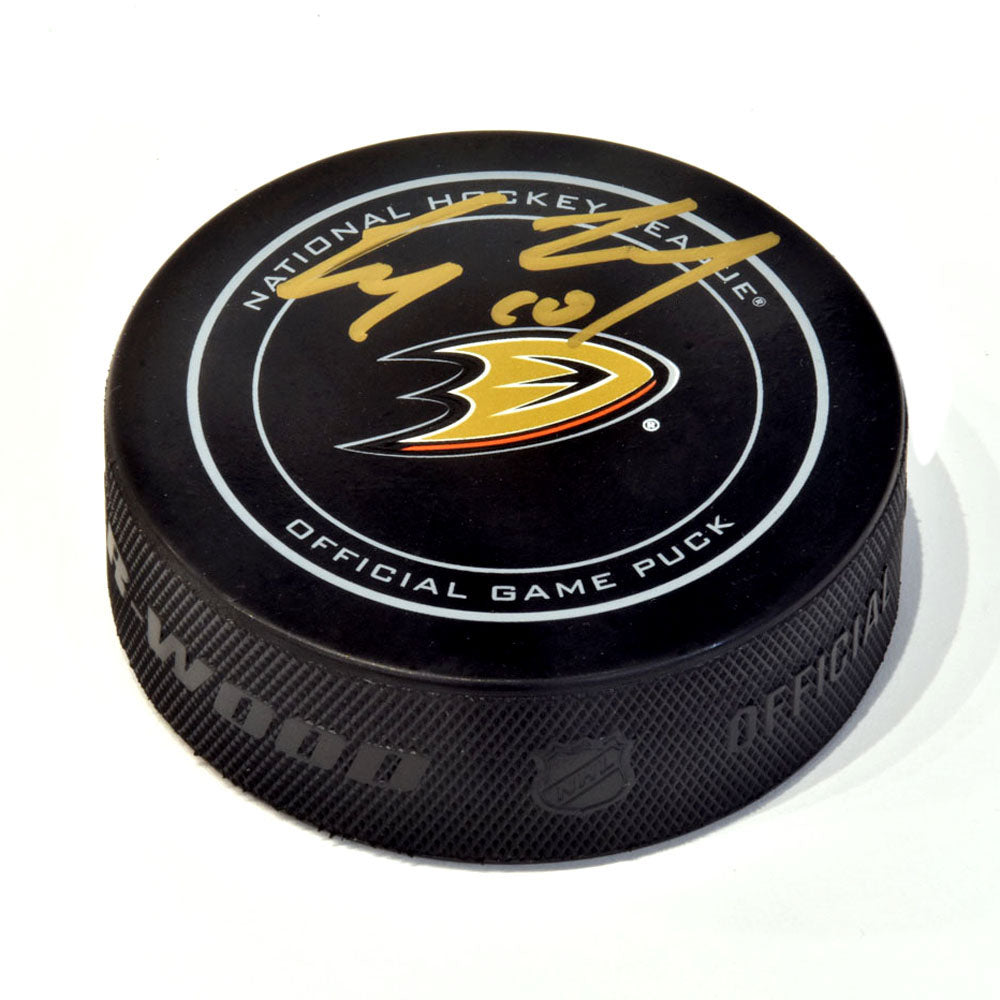 Corey Perry Anaheim Ducks Autographed Official Official Game Puck | AJ Sports.