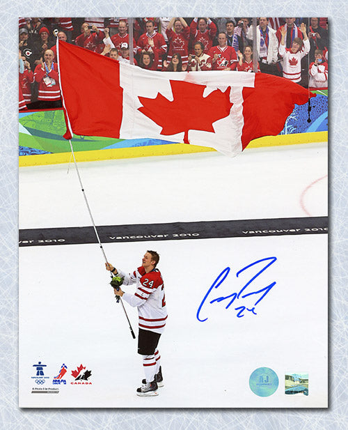 Corey Perry Team Canada Autographed 2010 Olympic Gold Celebration 8x10 Photo | AJ Sports.