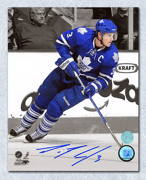 Dion Phaneuf Toronto Maple Leafs Autographed Captain Spotlight 8x10 Photo | AJ Sports.