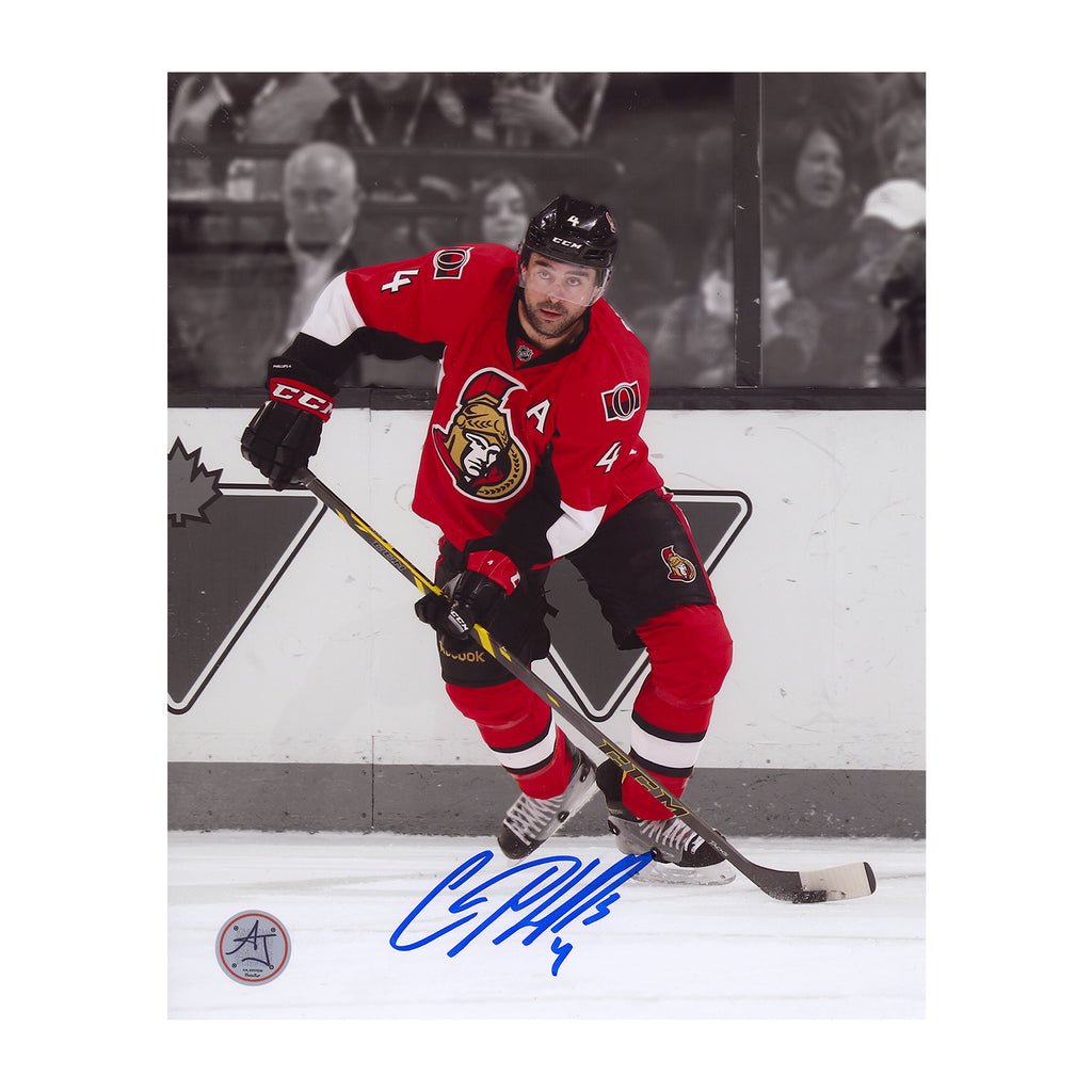 Chris Phillips Ottawa Senators Autographed Hockey 8x10 Photo | AJ Sports.