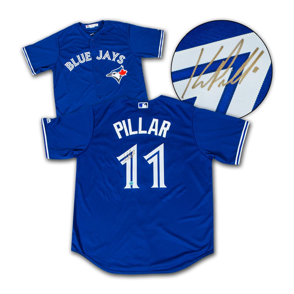 Kevin Pillar Toronto Blue Jays Autographed Baseball Jersey | AJ Sports.