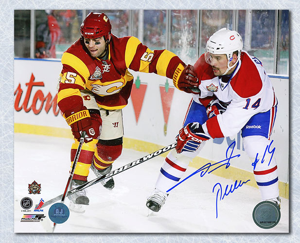 Tomas Plekanec Montreal Canadiens Autographed Heritage Classic 8x10 Photo | AJ Sports.
