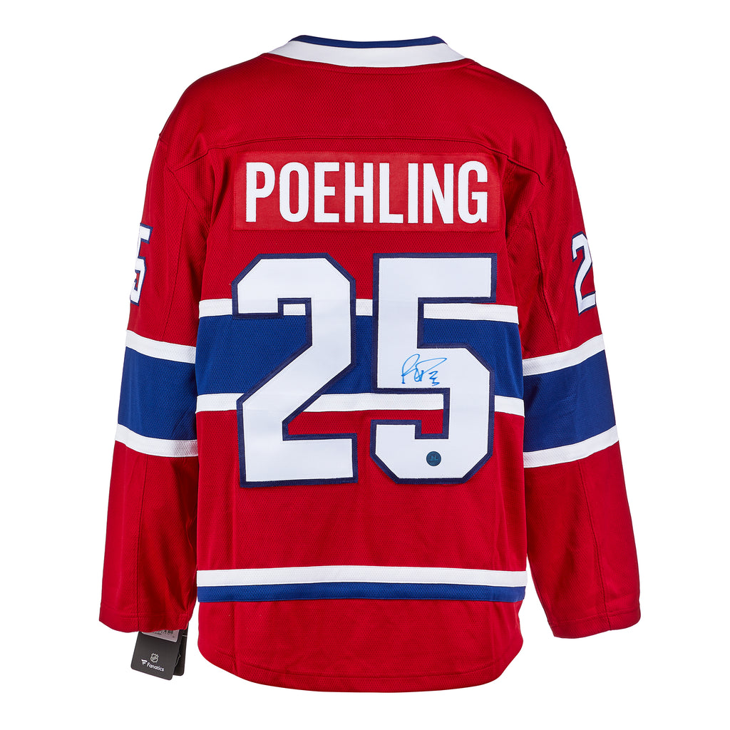 Ryan Poehling Montreal Canadiens Autographed Fanatics Jersey | AJ Sports.