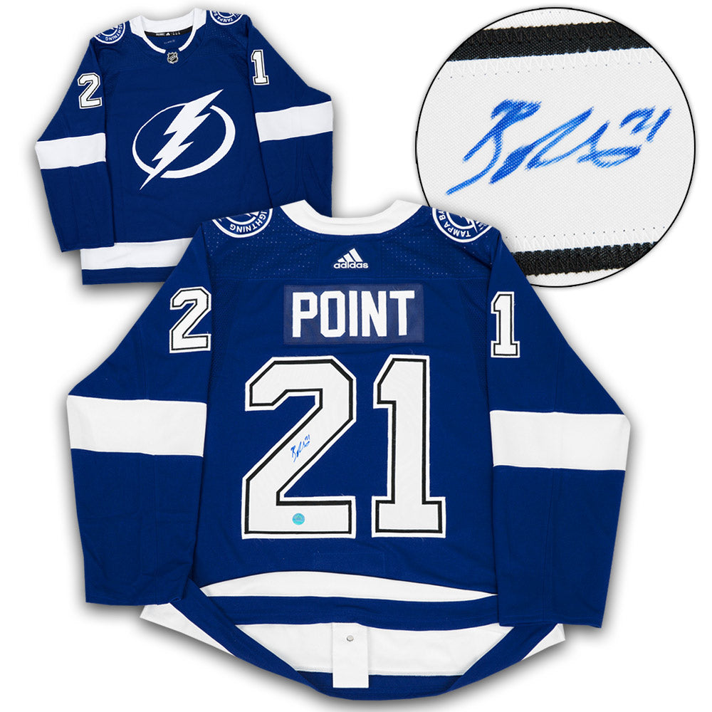 Brayden Point Tampa Bay Lightning Autographed Adidas Jersey | AJ Sports.