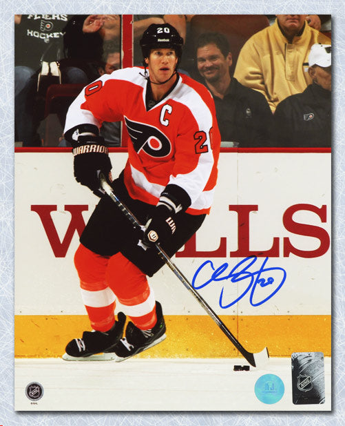 Chris Pronger Philadelphia Flyers Autographed Hockey Captain 8x10 Photo | AJ Sports.