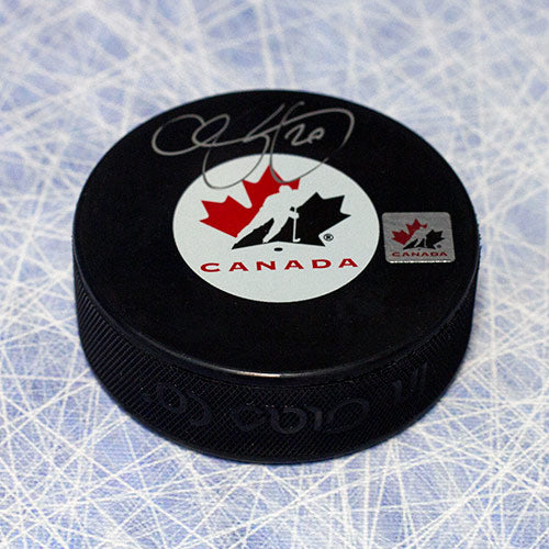 Chris Pronger Team Canada Autographed Olympic Hockey Puck | AJ Sports.