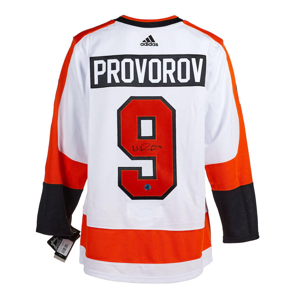 Ivan Provorov Philadelphia Flyers Signed White Adidas Jersey | AJ Sports.