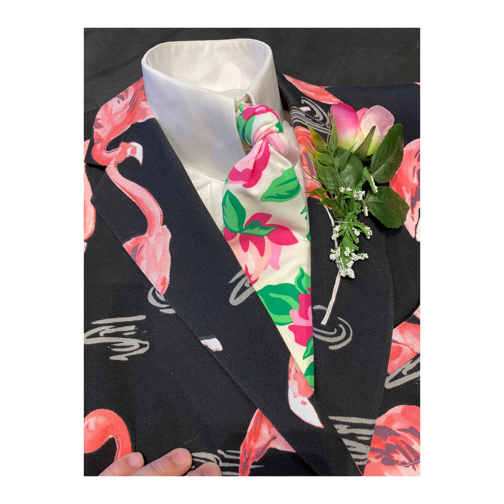 Don Cherry Flamingo Print On Air Worn Jacket Ensemble | AJ Sports.