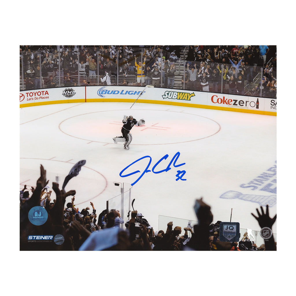 Jonathan Quick Los Angeles Kings Signed 2014 Stanley Cup 8x10 Photo | AJ Sports.
