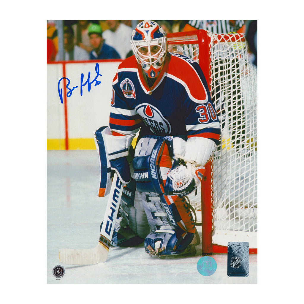 Bill Ranford Edmonton Oilers Autographed In-Goal 8x10 Photo | AJ Sports.
