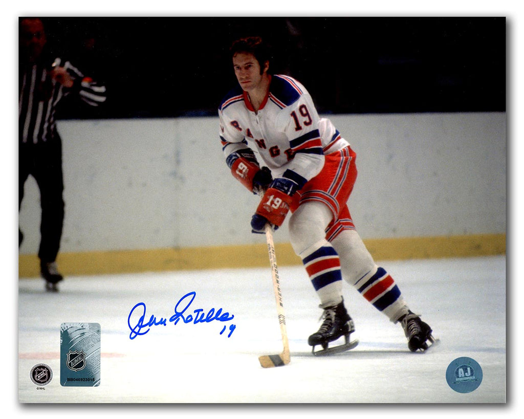 Jean Ratelle New York Rangers Autographed Hockey Playmaker 8x10 Photo | AJ Sports.