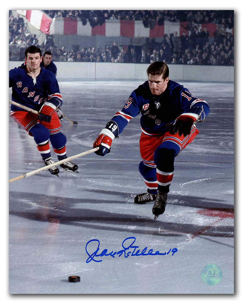 Jean Ratelle New York Rangers Autographed Original Six Hockey 8x10 Photo | AJ Sports.