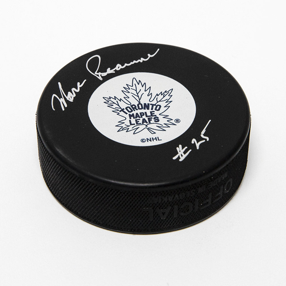 Marc Reaume Toronto Maple Leafs Autographed Hockey Puck | AJ Sports.