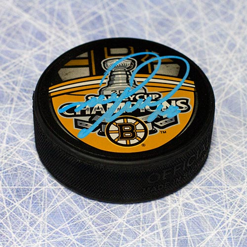 Mark Recchi Boston Bruins Autographed 2011 Stanley Cup Puck | AJ Sports.
