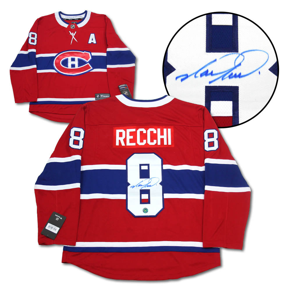 Mark Recchi Montreal Canadiens Autographed Fanatics Jersey | AJ Sports.