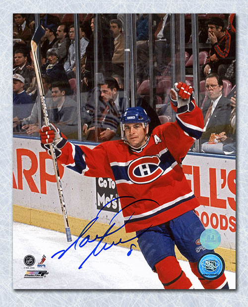 Mark Recchi Montreal Canadiens Autographed Goal Celebration 8x10 Photo | AJ Sports.
