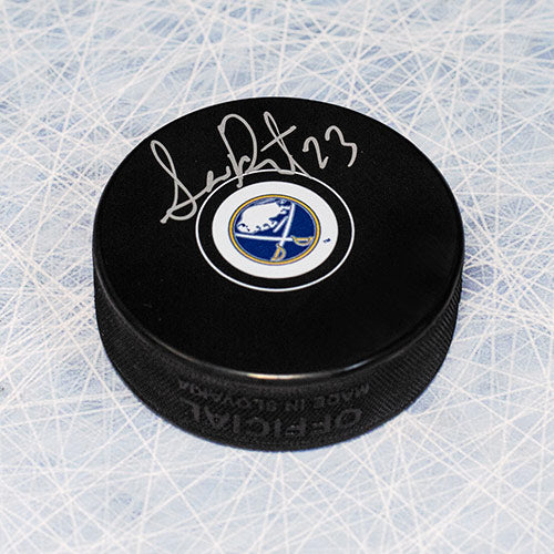 Sam Reinhart Buffalo Sabres Autographed Hockey Puck | AJ Sports.