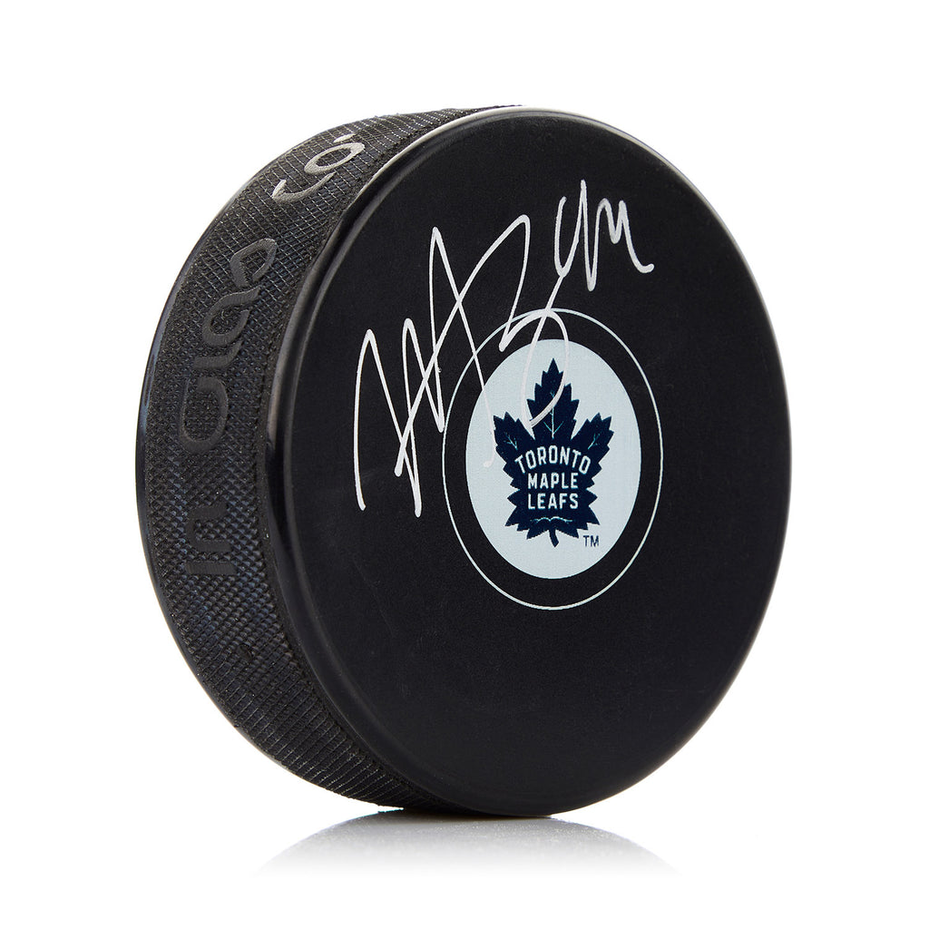 Morgan Rielly Toronto Maple Leafs Signed Hockey Puck | AJ Sports.