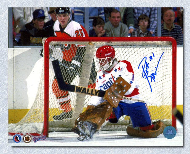 Pat Riggin Washington Capitals Autographed Goalie 8x10 Photo | AJ Sports.