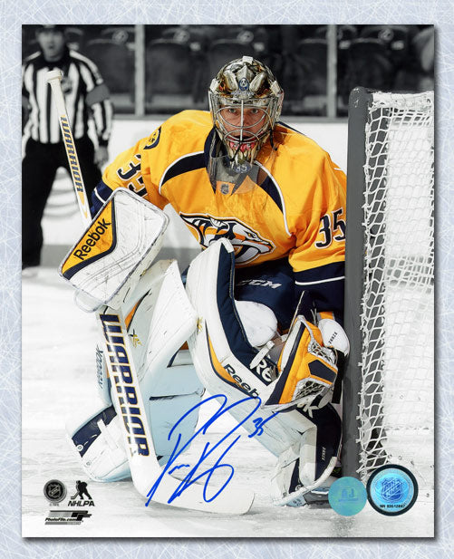 Pekka Rinne Nashville Predators Autographed Goalie Spotlight 8x10 Photo | AJ Sports.