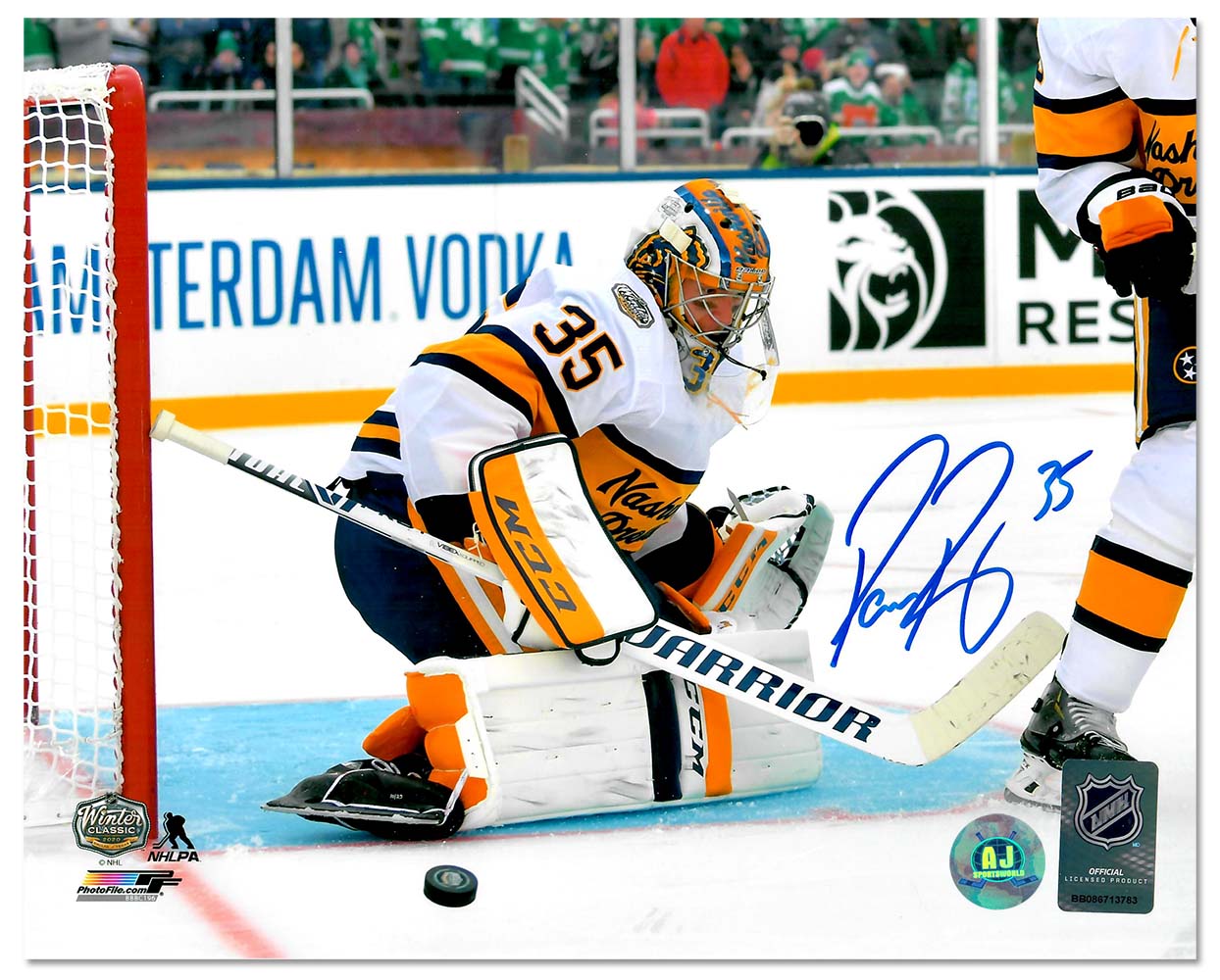 Pekka Rinne Nashville Predators Autographed 2020 NHL Winter Classic Adidas  Authentic Jersey