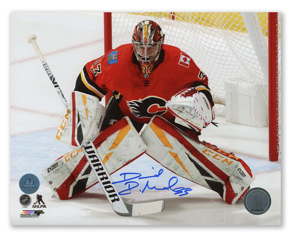 David Rittich Calgary Flames Autographed Goalie 8x10 Photo | AJ Sports.