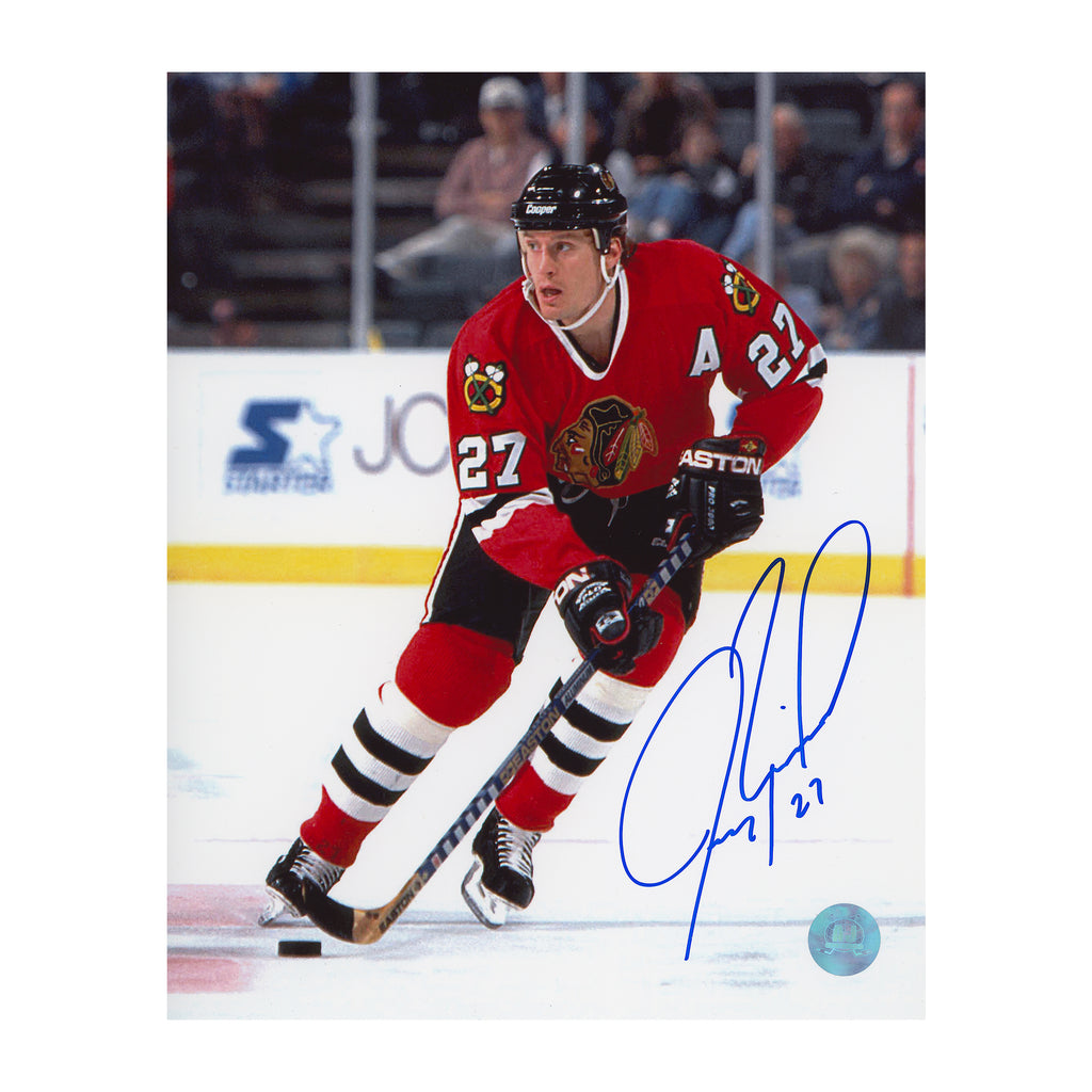 Jeremy Roenick Chicago Blackhawks Autographed 8x10 Photo | AJ Sports.