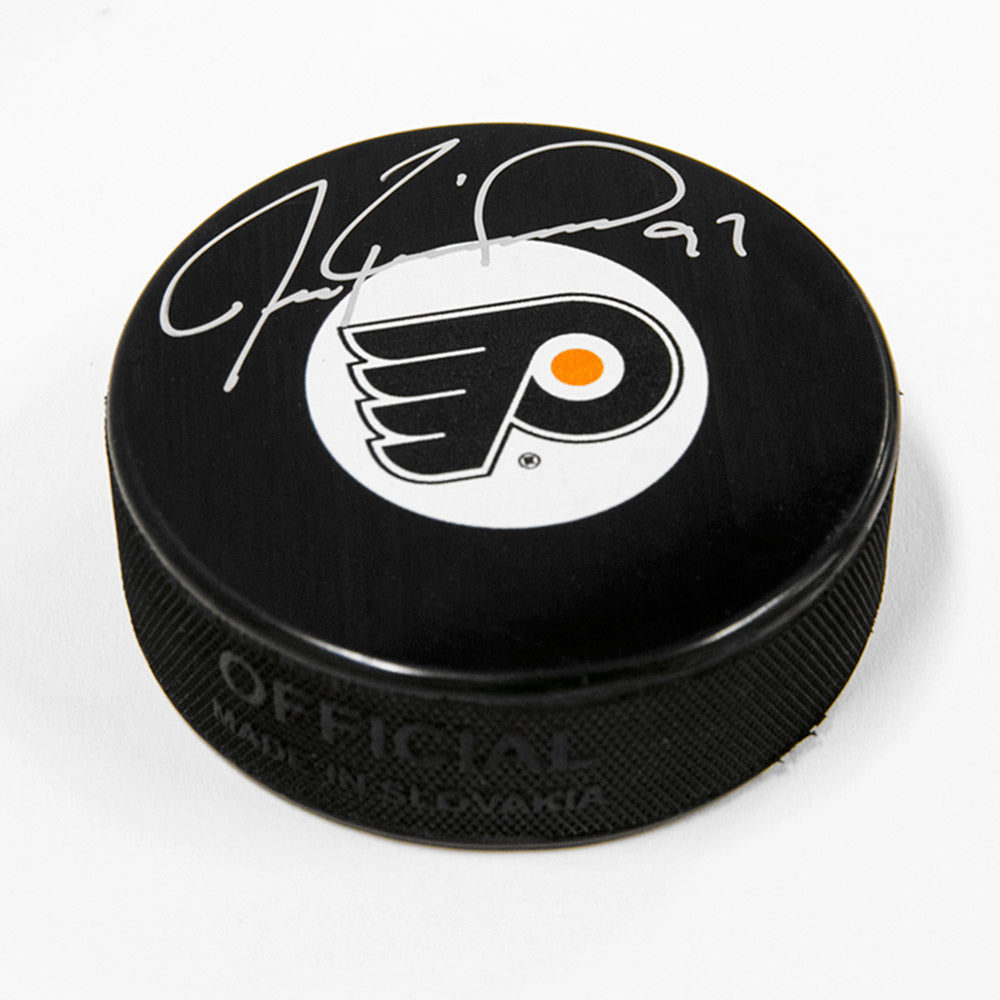 Jeremy Roenick Philadelphia Flyers Autographed Hockey Puck | AJ Sports.