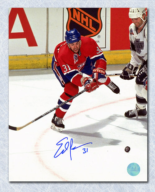 Ed Ronan Montreal Canadiens Autographed 8x10 Photo | AJ Sports.