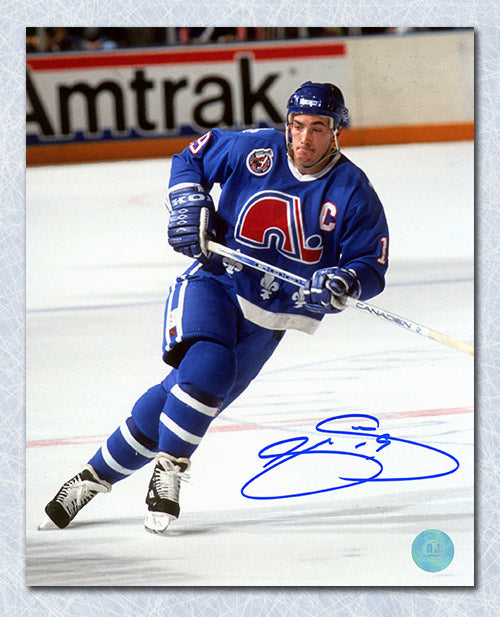 Joe Sakic Quebec Nordiques Autographed Hockey Captain 8x10 Photo | AJ Sports.