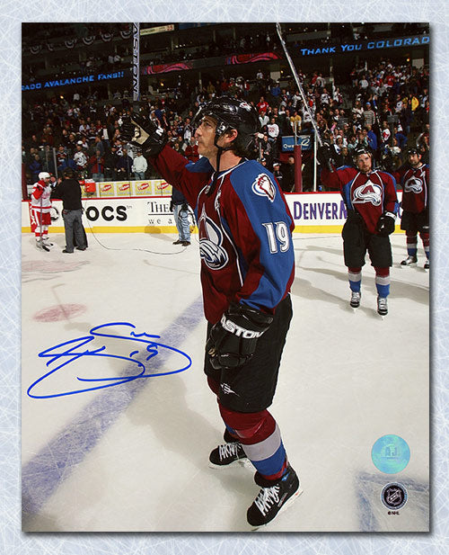 Joe Sakic Quebec Nordiques Autographed Signed Hockey Captain 8x10 Photo