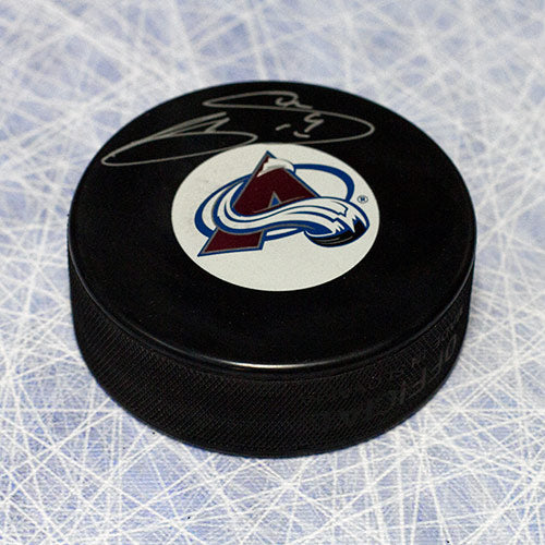 Joe Sakic Colorado Avalanche Autographed Hockey Puck | AJ Sports.