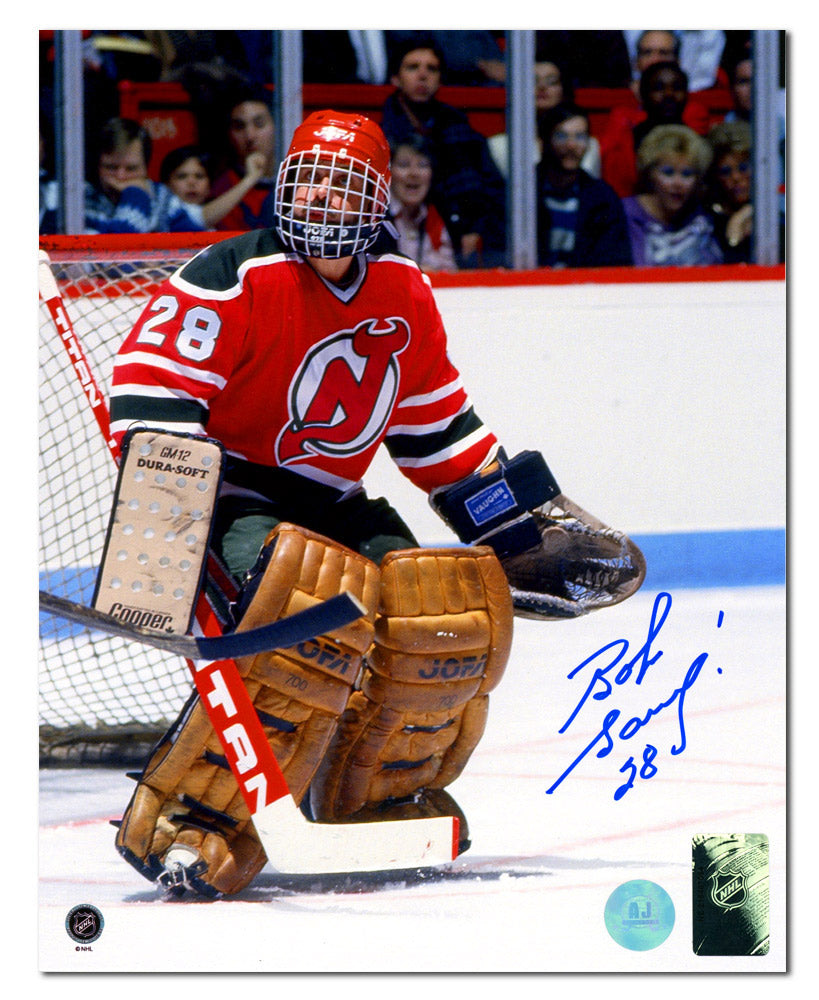 Bob Sauve New Jersey Devils Autographed Goalie 8x10 Photo | AJ Sports.