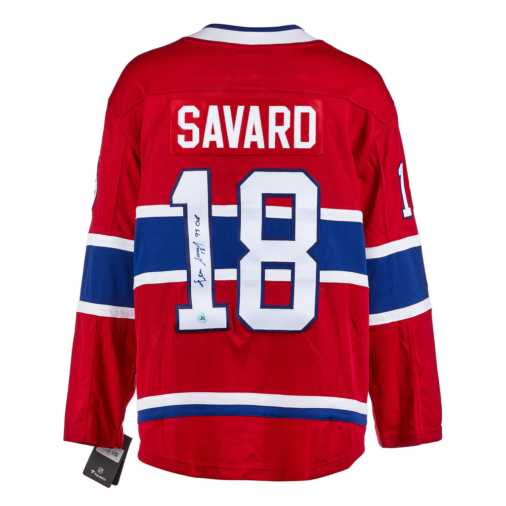 Denis Savard Montreal Canadiens Signed & inscribed Fanatics Jersey | AJ Sports.