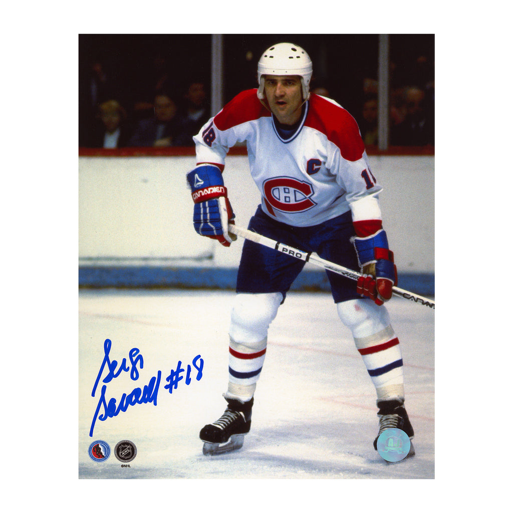 Serge Savard Montreal Canadiens Autographed Captain 8x10 Photo | AJ Sports.