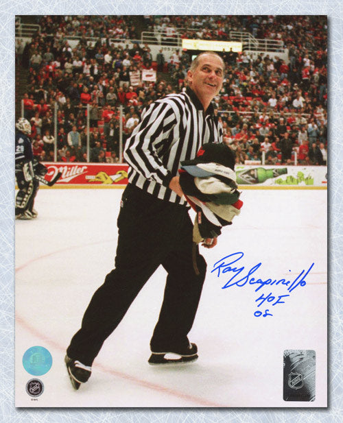 Ray Scapinello NHL Linesman Signed Hockey 8x10 Photo | AJ Sports.