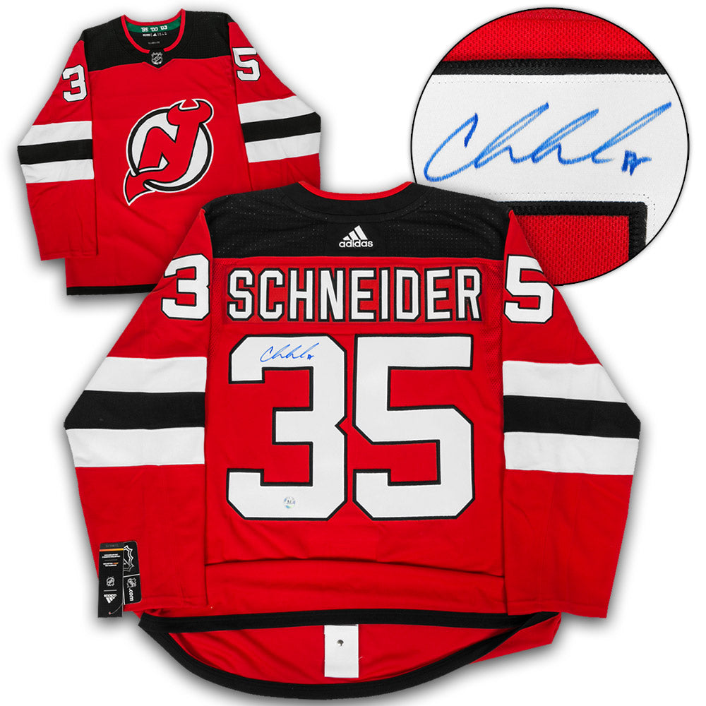 Cory Schneider New Jersey Devils Autographed Adidas Jersey | AJ Sports.